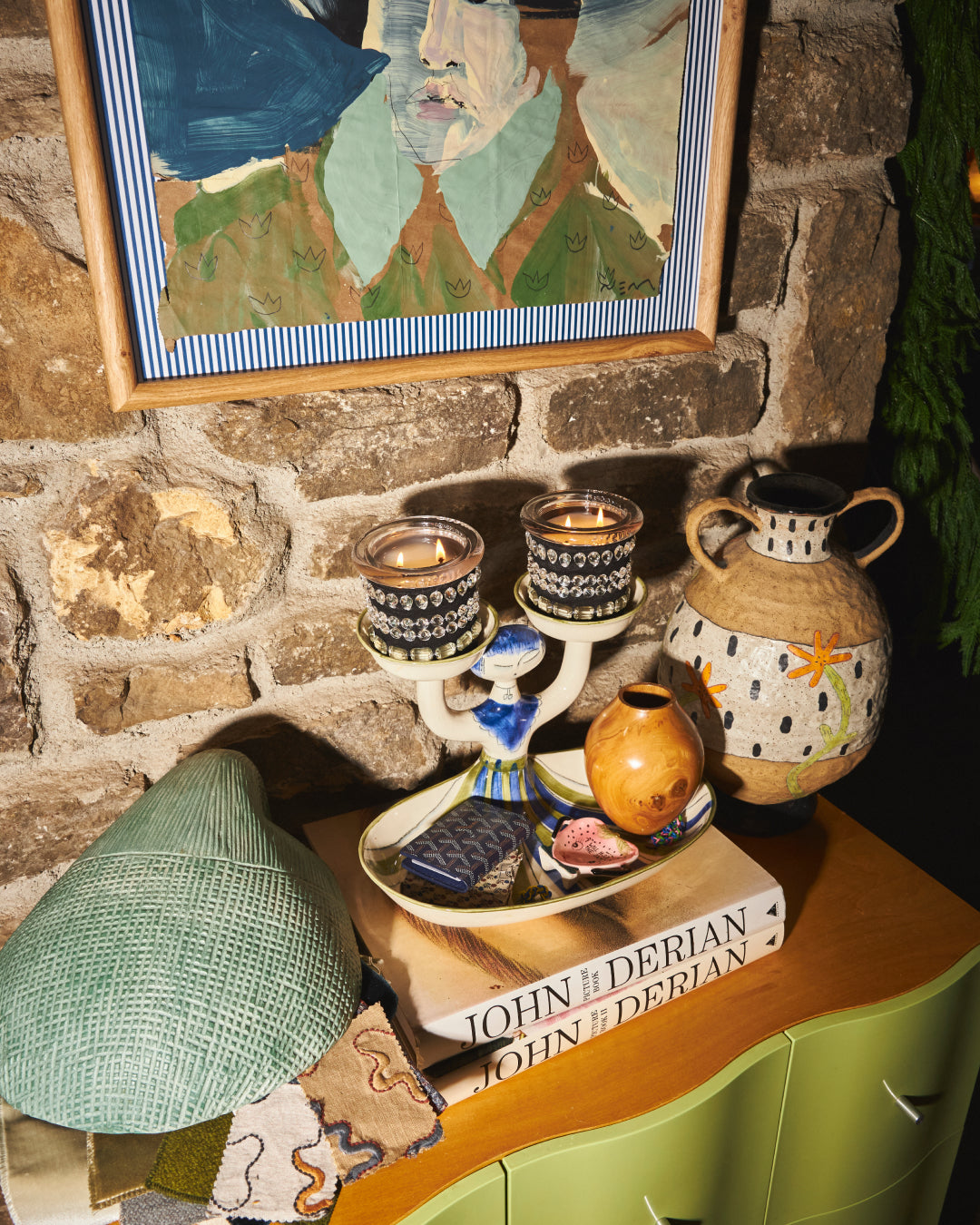 space by circus candles featuring crystal fetish at interior designer jordan long's nashville home